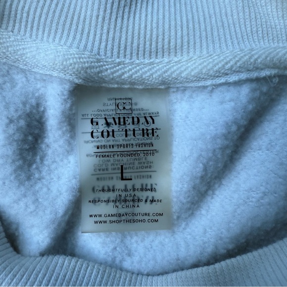 Michigan Wolverines Women’s Game Day Couture Crew Neck Sweatshirt Size Med Large - Picture 8 of 10